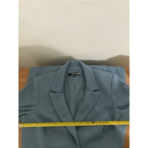 Badgley Mischka Blue Blazer Dress. Size 8 - Picture 7 of 8